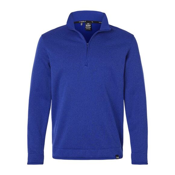 Under Armour Mens Quarter Zip Fleece Top / Royal Blue